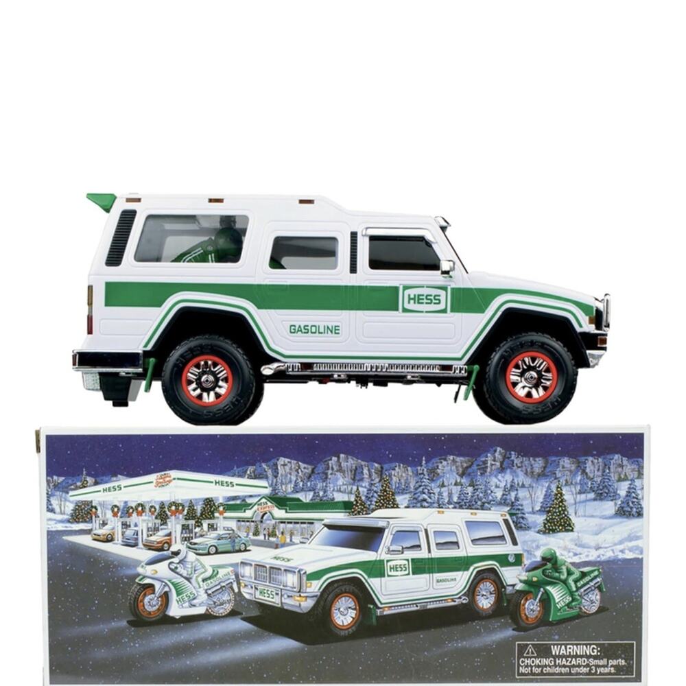 2004 Hess Sport Utility Vehicle With Two Motorcycles 40th Anniversary NWT